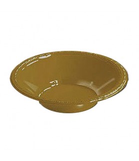 Gold Plastic Bowls (20ct) toc
