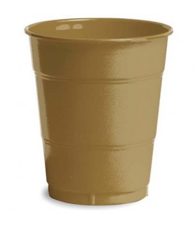 Gold 12oz Plastic Cups (20ct) toc