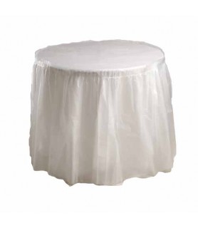 Clear Plastic Table Skirt (1ct) toc