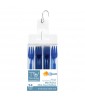 Blue Plastic Mini Appetizer Forks (24ct)