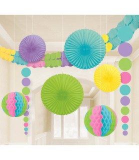 Pastel Multi-Colored Deluxe Room Decorating Kit (9pc)