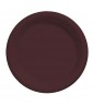 Chocolate Brown Small Plastic Plates (20ct) toc