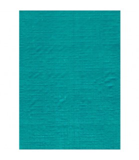 Teal Blue Shiny Metallic Textured Plastic Table Cover (1ct)