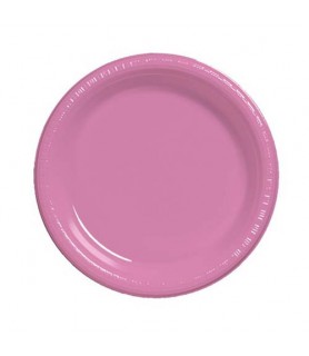 Pink Candy Extra Large Plastic Plates (20ct) toc