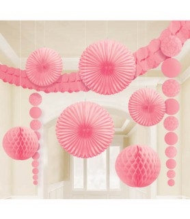 Pink Damask Deluxe Room Decorating Kit (18pc)