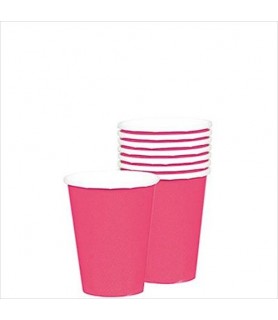 Bright Pink 9oz Paper Cups (20ct)