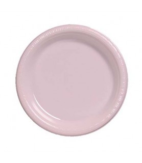 Pink Classic Small Plastic Plates (20ct) toc