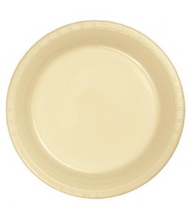 Ivory Small Plastic Plates (20ct) toc