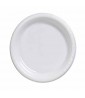 White Small Plastic Plates (20ct) toc