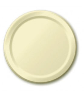 Ivory Small Paper Plates (24ct) toc