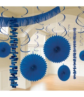 Royal Blue Deluxe Room Decorating Kit (18pc)