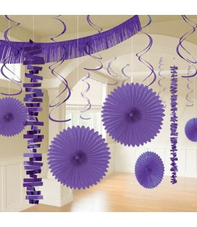 Purple Deluxe Room Decorating Kit (18pc)