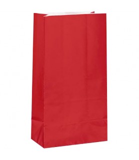 Red Paper Favor Bag (12ct)