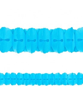 Blue Caribbean Paper Garland (12ft)
