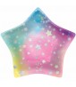 Birthday 'Luminous' Iridescent Shaped Small Paper Plates (8ct)