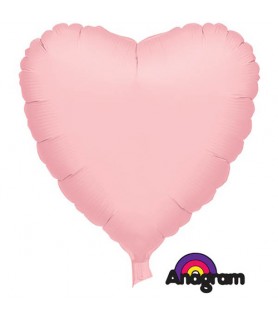 Pink Heart Shaped Foil Mylar Balloon (1ct)