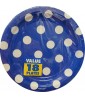 Blue Polka Dots Small Paper Plates Value Pack (18ct)