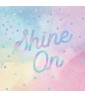 Iridescent Watercolor 'Shine On' Small Napkins (16ct)