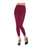 Burgundy Solid Color Footless Tights (1 pair)