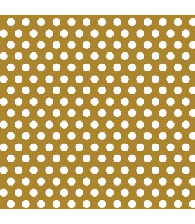 Gold Dots Gift Wrap (12.5 sq feet)