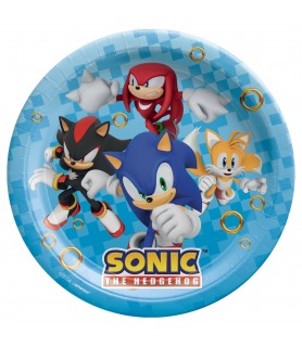 Sonic the Hedgehog 'Sega' Large Paper Plates (8ct)