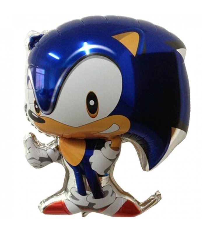 Sonic The Hedgehog Foil Balloon For Sticker Loot Bag Supplies Game Sega Birthday 
