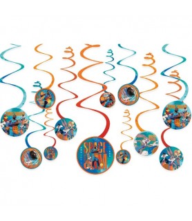 Space Jam 'A New Legacy' Hanging Paper Swirl Decorations (12ct)