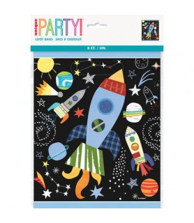 Happy Birthday 'Outer Space' Favor Bags (8ct)