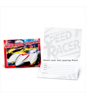 Speed Racer Invitations w/ Env. (8ct)