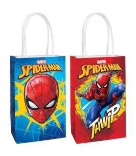 Spider-Man 'Webbed Wonder' Printed Kraft Paper Favor Bags (8ct)