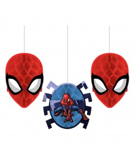 Spider-Man 'Webbed Wonder' Honeycomb Decorations (3ct)