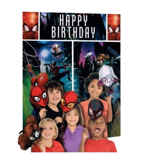 Spider-Man 'Webbed Wonder' Wall Poster Decorating Kit w/ Photo Props (17pc)