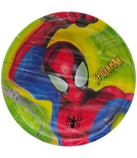 Spider-Man Green Small Paper Plates (8ct)