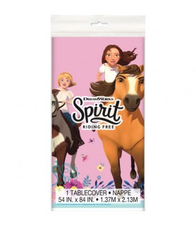 Spirit Riding Free Pink Plastic Table Cover (1ct)