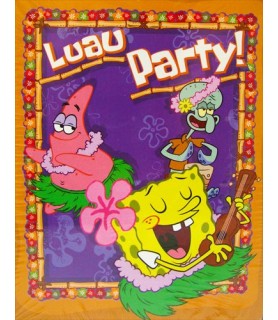 SpongeBob SquarePants 'Luau' Invitations w/ Env. (8ct)