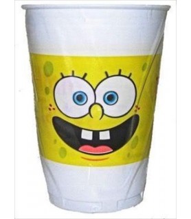 SpongeBob Squarepants Reusable Thin Plastic Cups (8ct)