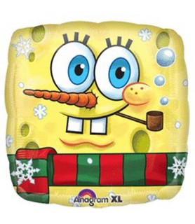 SpongeBob SquarePants Snowman Foil Mylar Balloon (1ct)