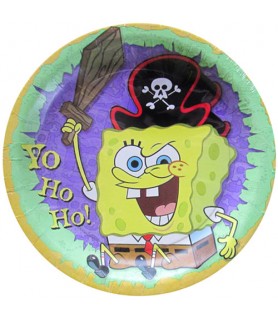 SpongeBob SquarePants 'Pirate' Small Paper Plates (8ct)