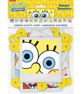 SpongeBob SquarePants 'Faces' Jointed Banner (1ct)