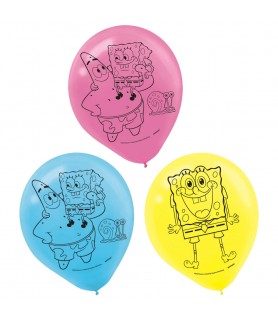 Spongebob Squarepants 'Friends' Latex Balloons (6ct)