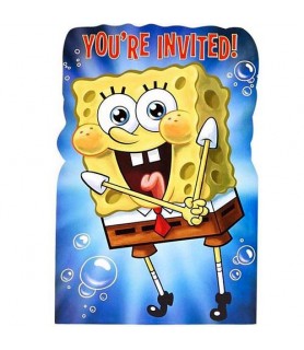 SpongeBob SquarePants 'Epic' Invitation Set w/ Envelopes (8ct)
