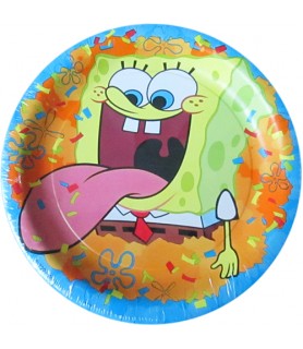SpongeBob SquarePants 'Confetti' Small Paper Plates (8ct)