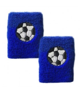 Soccer Ball Blue Sweat Bands / Favors (2ct)