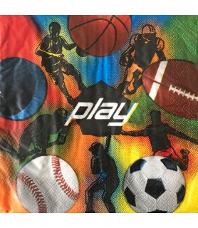 Play Sports Lunch Napkins (16ct)