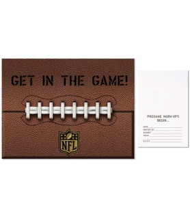 NFL 'Get in the Game' Invitations w/ Envelopes (8ct)