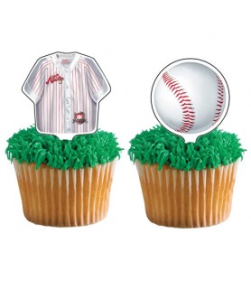 Baseball Cupcake Toppers / Picks (12ct)