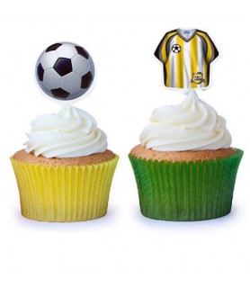 Soccer Cupcake Toppers / Picks (12ct)