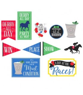 Kentucky Derby 'Derby Day' Cutout Decorations (11pc)