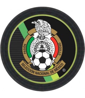 Soccer 'Seleccion Nacional De Mexico' Large Paper Plates (8ct)