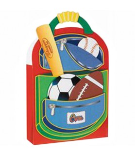 Sports 'Little Champs' Favor Boxes / Knapsacks (6ct)